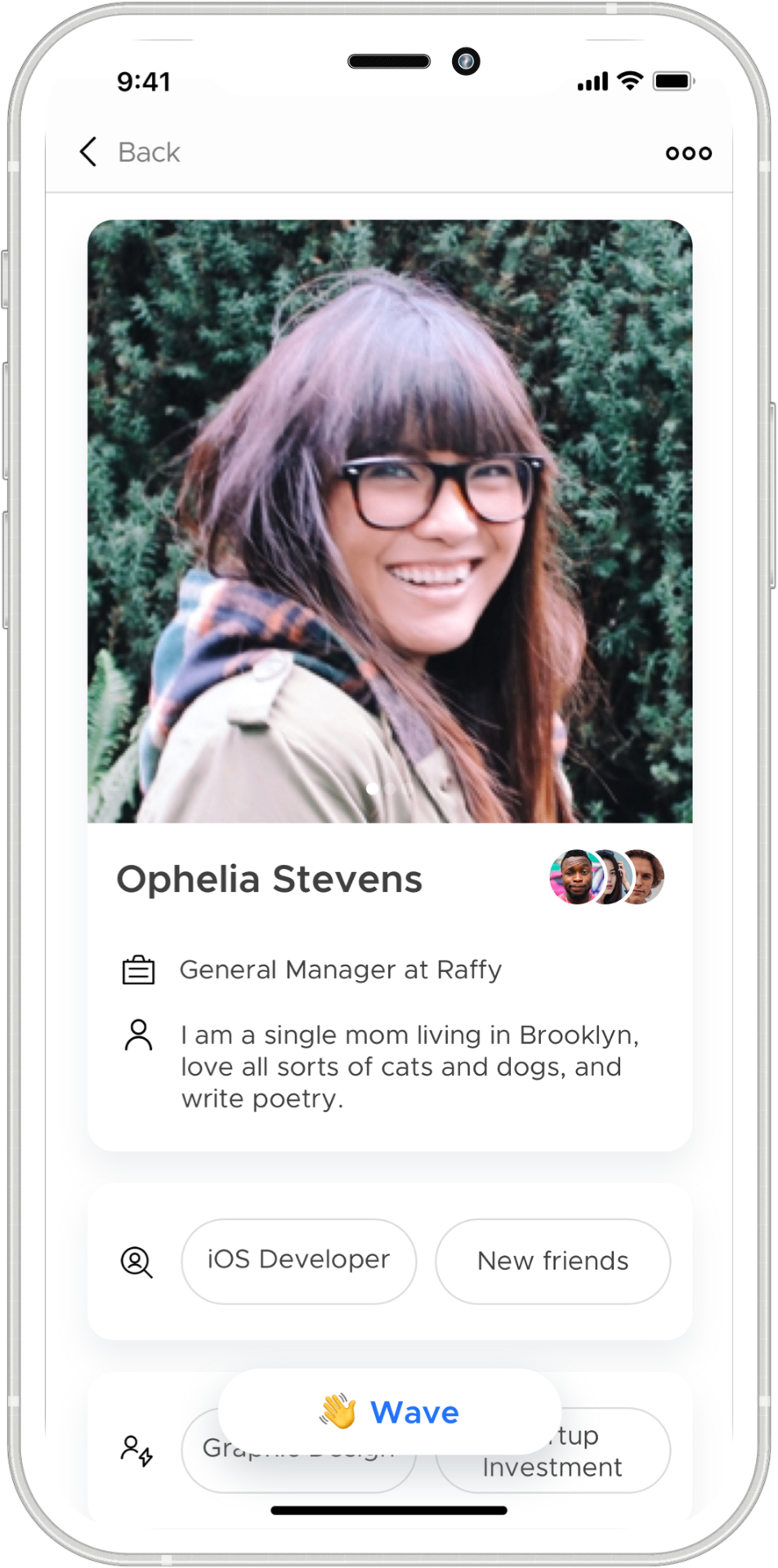Loophole — Profile of a nearby user